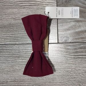 Midnight Tailors Handmade Burgundy Bow Tie